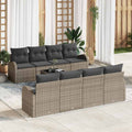 Conjunto de sofá de jardín Gris 55 x 55 x 37 cm ratán sintético