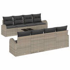 Conjunto de sofá de jardín Gris 55 x 55 x 37 cm ratán sintético