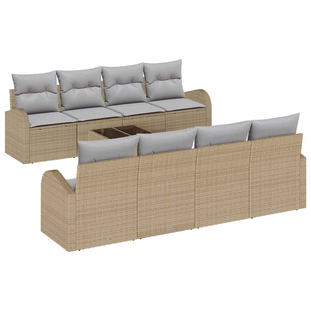 Conjunto de sofá de jardín Beige 55 x 55 x 37 cm