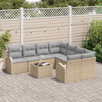 Conjunto de sofá de jardín Beige 55 x 55 x 37 cm