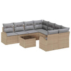 Conjunto de sofá de jardín Beige 55 x 55 x 37 cm