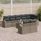 Conjunto de sofá de jardín Gris 55 x 55 x 37 cm ratán sintético