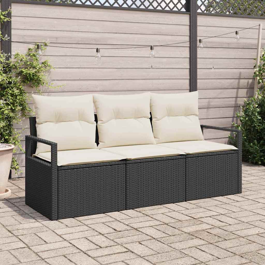 Conjunto de sofá de jardín 7 pcs Beige Poliratán