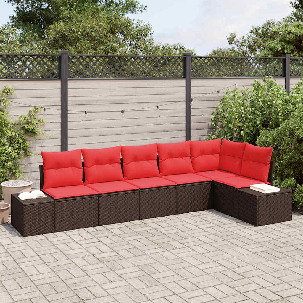 Conjunto de sofá de jardín 10 pcs Beige ratán sintético