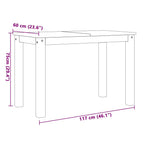 Juego de comedor PANAMA 3 pzas madera maciza de pino