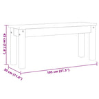 Juego de comedor PANAMA 3 pzas madera maciza de pino