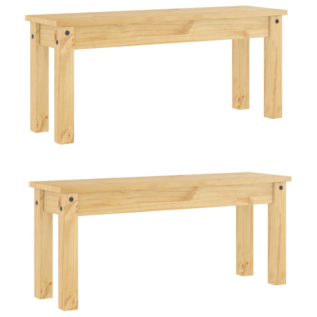 Juego de comedor PANAMA 3 pzas madera maciza de pino