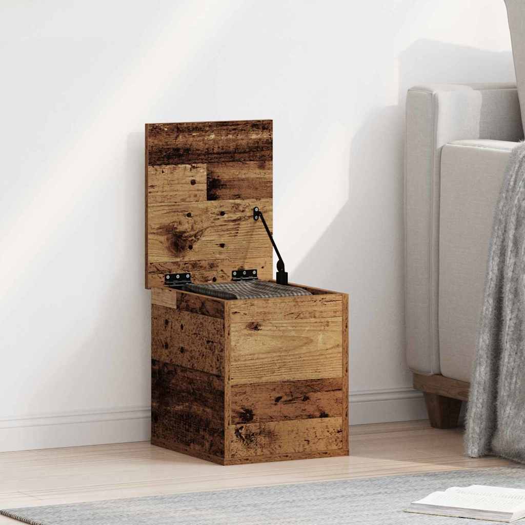 Caja de Almacenamiento Madera envejecida 100 x 42 x 46 cm