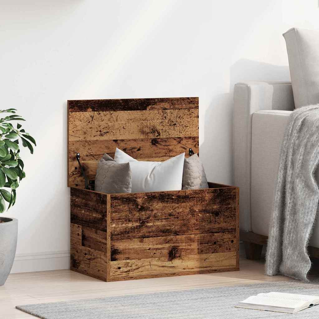 Caja de Almacenamiento Madera envejecida 100 x 42 x 46 cm