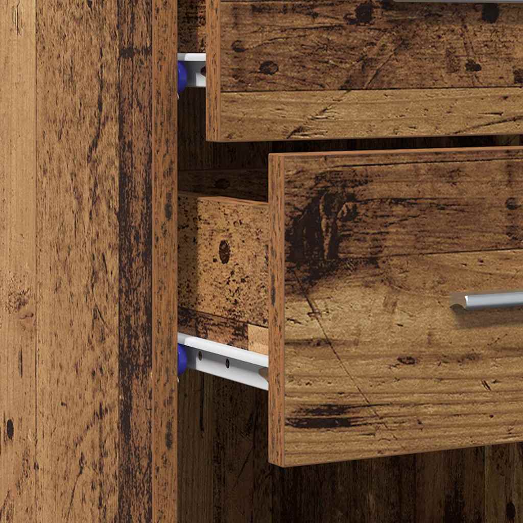 Estantería con cajón Madera vieja 30 x 42.4 x 185.2 cm