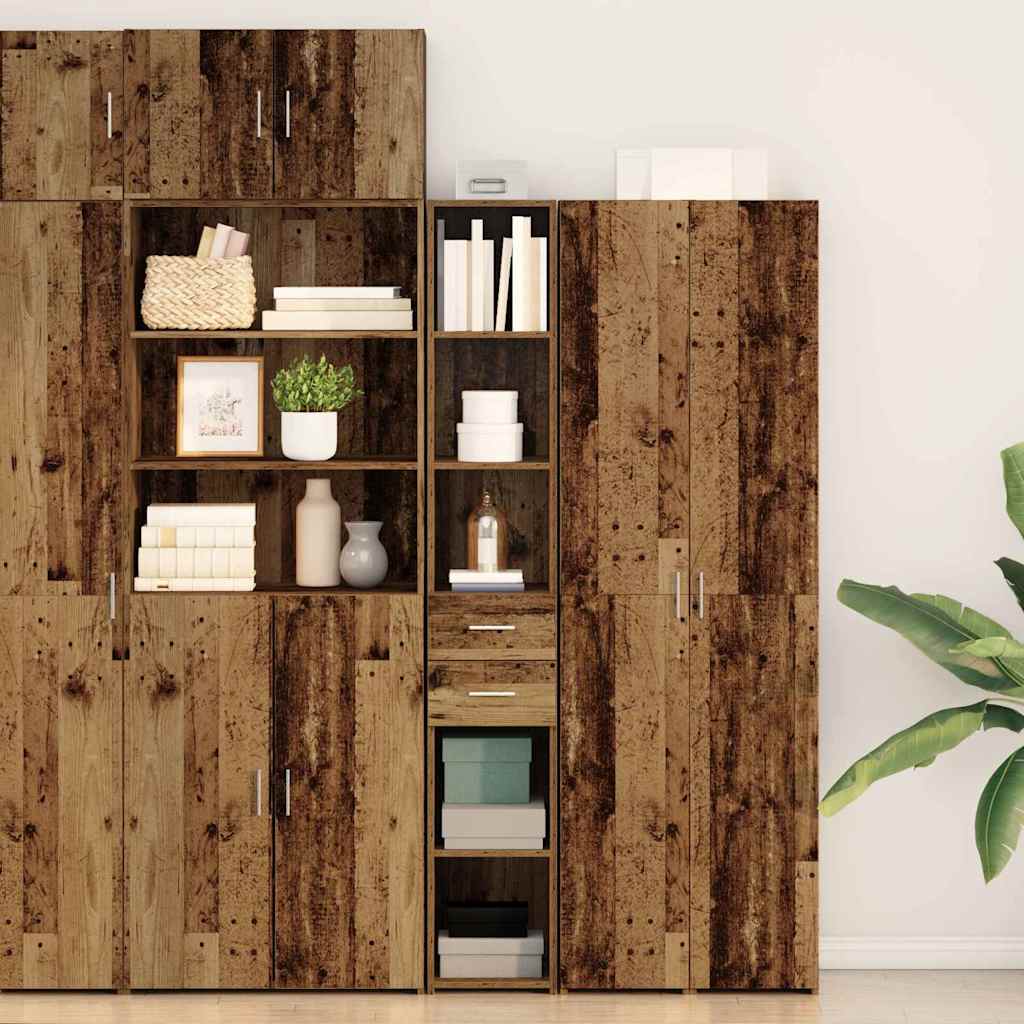 Estantería con cajón Madera vieja 30 x 42.4 x 185.2 cm