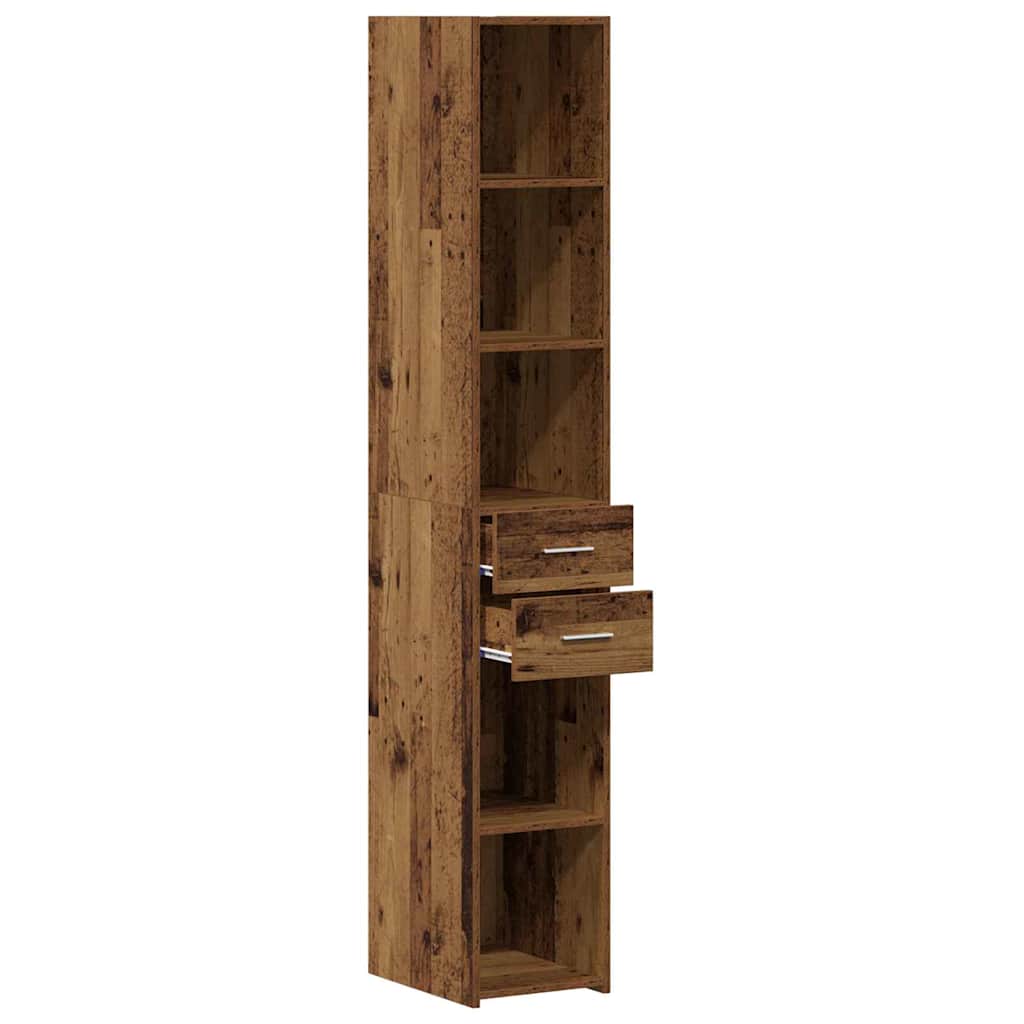 Estantería con cajón Madera vieja 30 x 42.4 x 185.2 cm