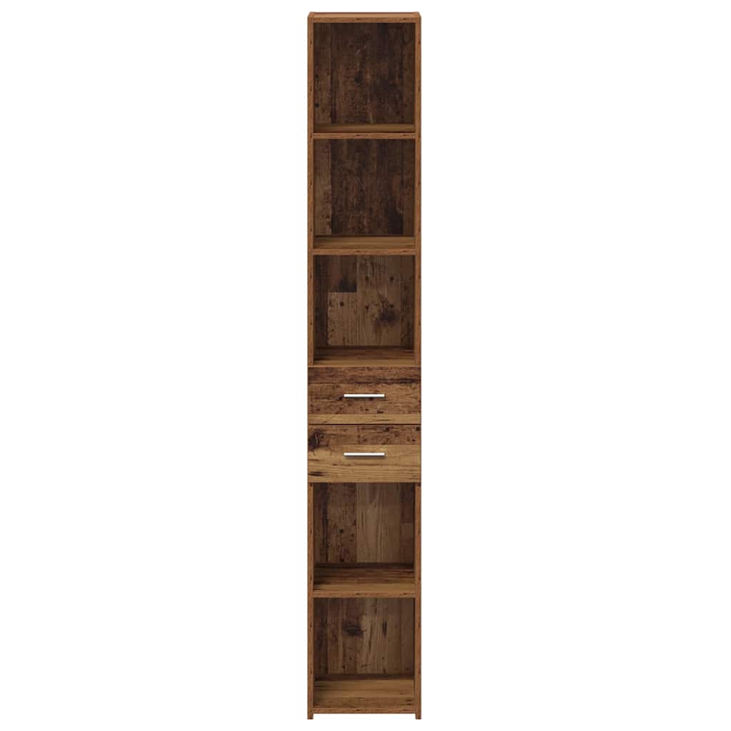 Estantería con cajón Madera vieja 30 x 42.4 x 185.2 cm