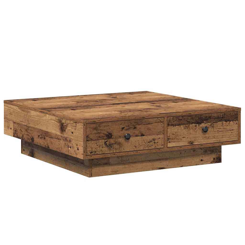 Mesa de Café Madera vieja 90 x 90 x 28 cm Madera de ingeniería