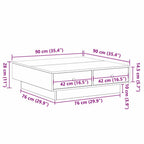 Mesa de Café Madera vieja 90 x 90 x 28 cm Madera de ingeniería
