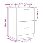 Gabinete de Baño con cajón Madera Vieja 40 x 37 x 59 cm