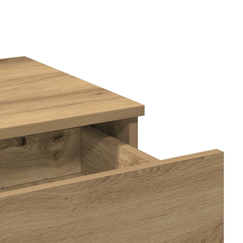 Mesa Tocador con cajón Roble artesanal 100 x 40 x 130 cm