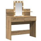 Mesa Tocador con cajón Roble artesanal 100 x 40 x 130 cm