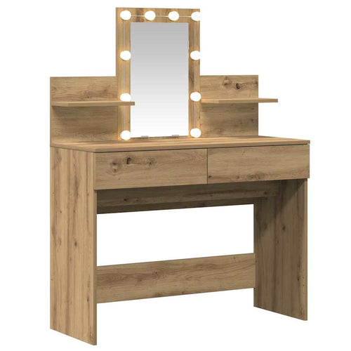 Dressing Table with Drawer Craft Oak 100 x 40 x 130 cm