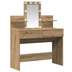Mesa Tocador con cajón Roble artesanal 100 x 40 x 130 cm