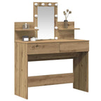 Mesa Tocador con cajón Roble artesanal 100 x 40 x 130 cm