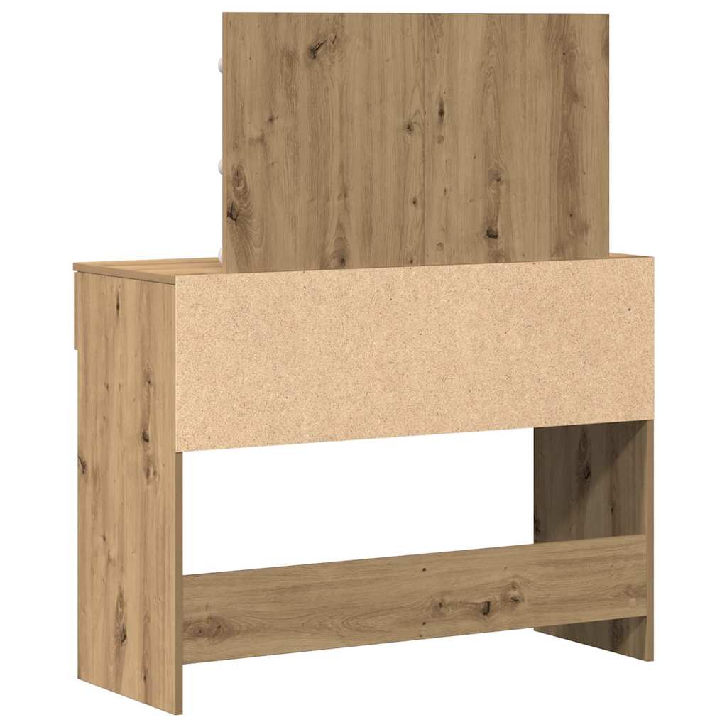 Mesa Tocador con cajón Roble artesanal 100 x 40 x 120 cm