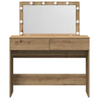 Mesa Tocador con cajón Roble artesanal 100 x 40 x 120 cm