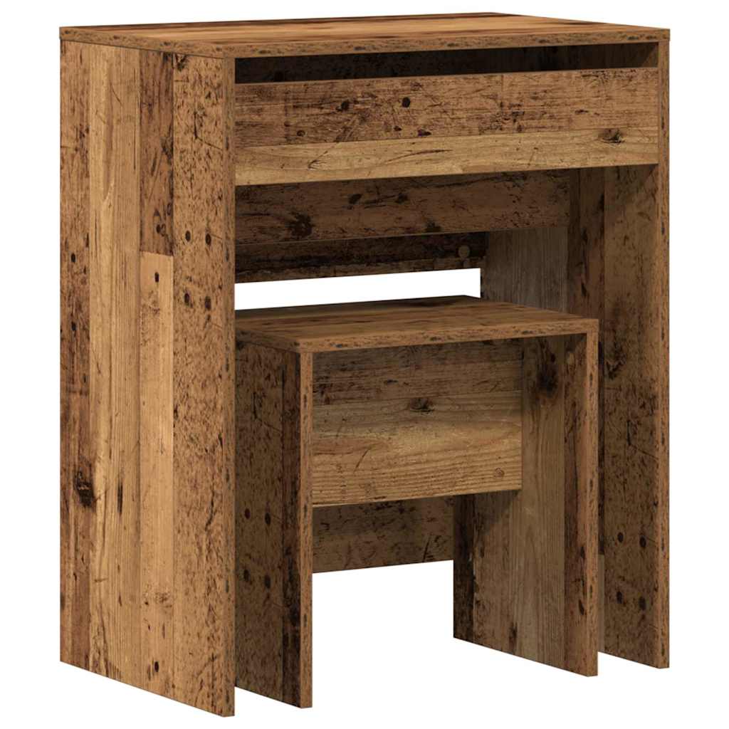 Mesa de Tocador con cajón Madera Vieja 60 x 40 x 75 cm