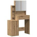 Mesa Tocador con cajón Roble artesanal 80 x 35 x 132 cm