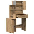 Mesa Tocador con cajón Roble artesanal 80 x 35 x 132 cm
