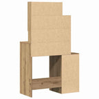 Mesa Tocador con cajón Roble artesanal 80 x 35 x 132 cm