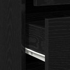 Cajonera con cajón Negro 40 x 41 x 76 cm Madera de ingeniería