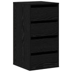 Cajonera con cajón Negro 40 x 41 x 76 cm Madera de ingeniería