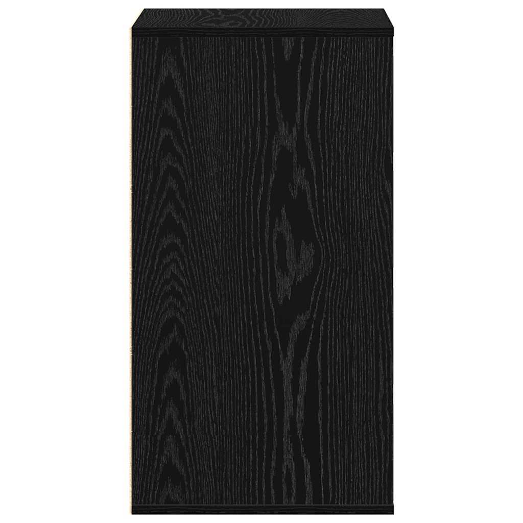 Cajonera con cajón Negro 40 x 41 x 76 cm Madera de ingeniería