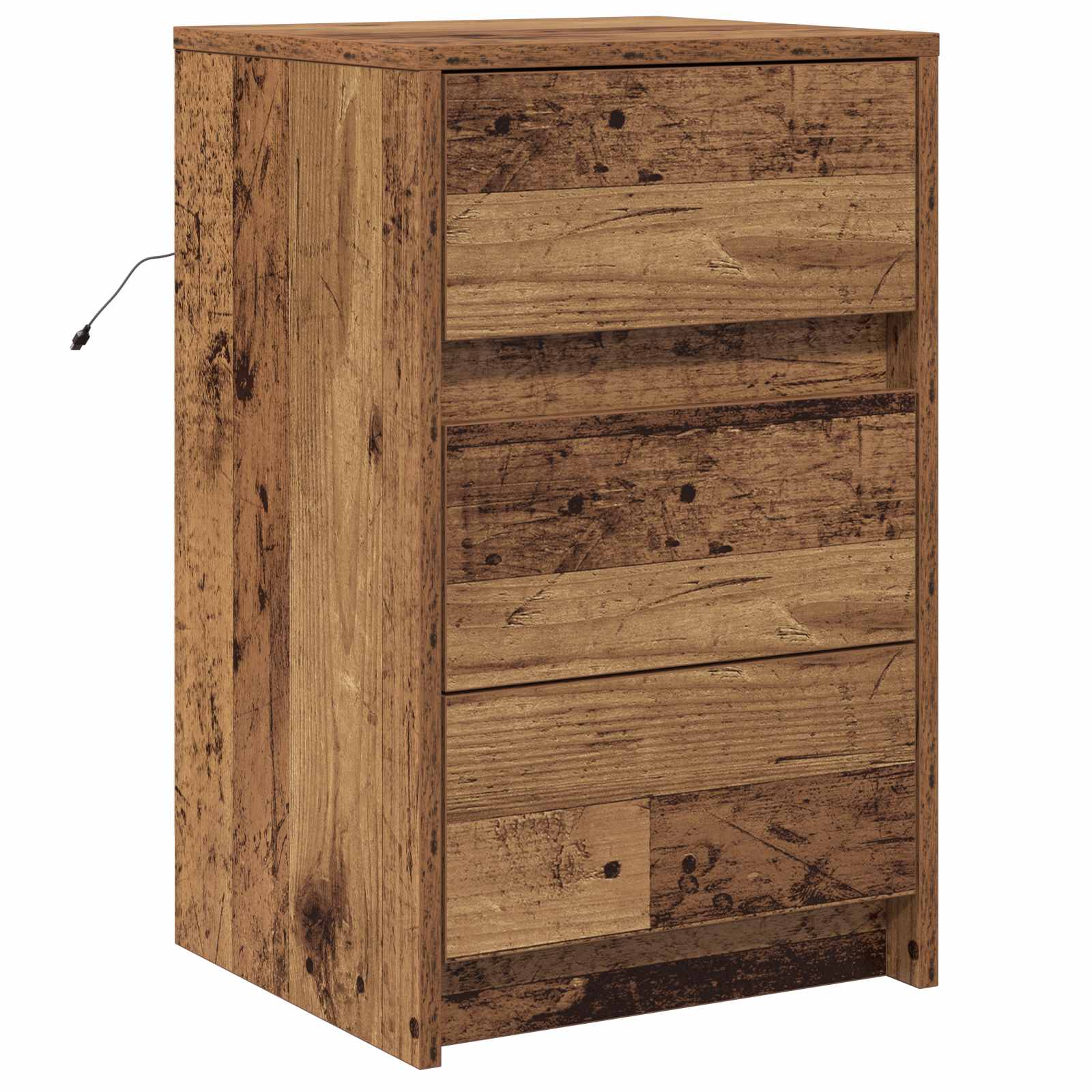 Armario de Noche con cajón Madera vieja 38 x 34 x 61 cm