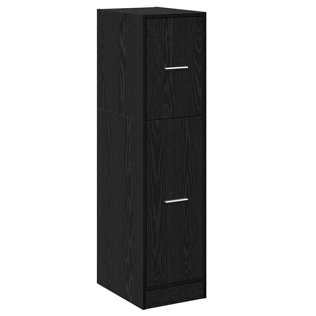 Armario de Boticario Roble negro 30 x 41 x 118 cm
