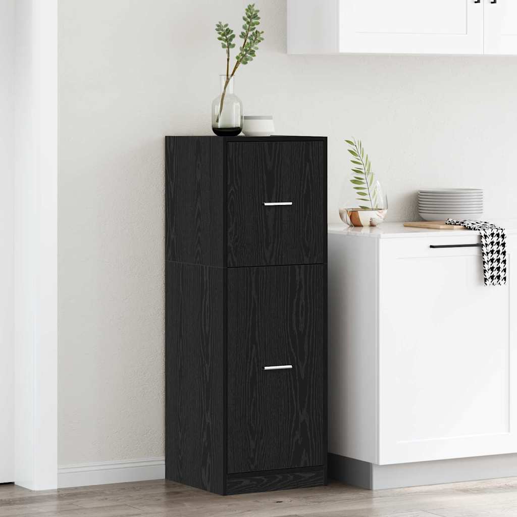 Apothecary Cabinet Black Oak 30 x 41 x 118 cm