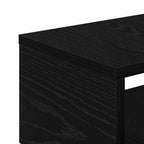 Juego de muebles de baño con rueda Roble Negro 33 x 23 x 65 cm