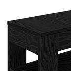 Juego de muebles de baño con rueda Roble Negro 65 x 23 x 87 cm