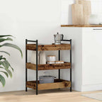 Carro de Cocina Madera envejecida 50 x 30 x 70 cm
