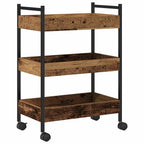 Carro de Cocina Madera envejecida 50 x 30 x 70 cm