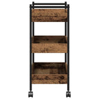 Carro de Cocina Madera envejecida 50 x 30 x 70 cm