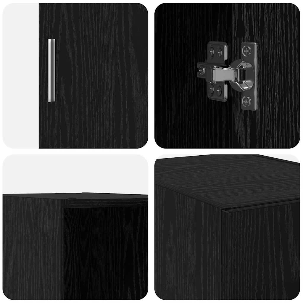 Armario de pared Roble Negro 30 x 42.5 x 39.5 cm