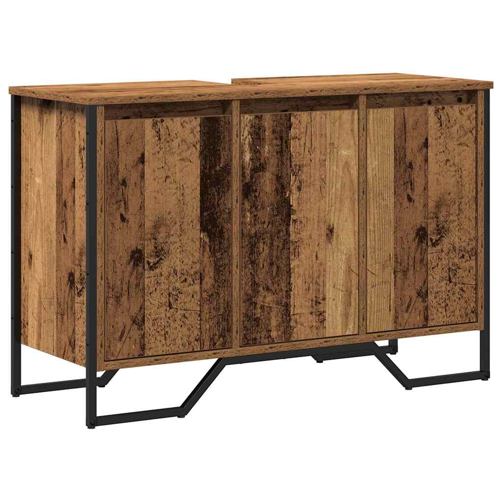 Gabinete de Lavabo Otro con puerta Madera Vieja 91 x 35 x 60 cm