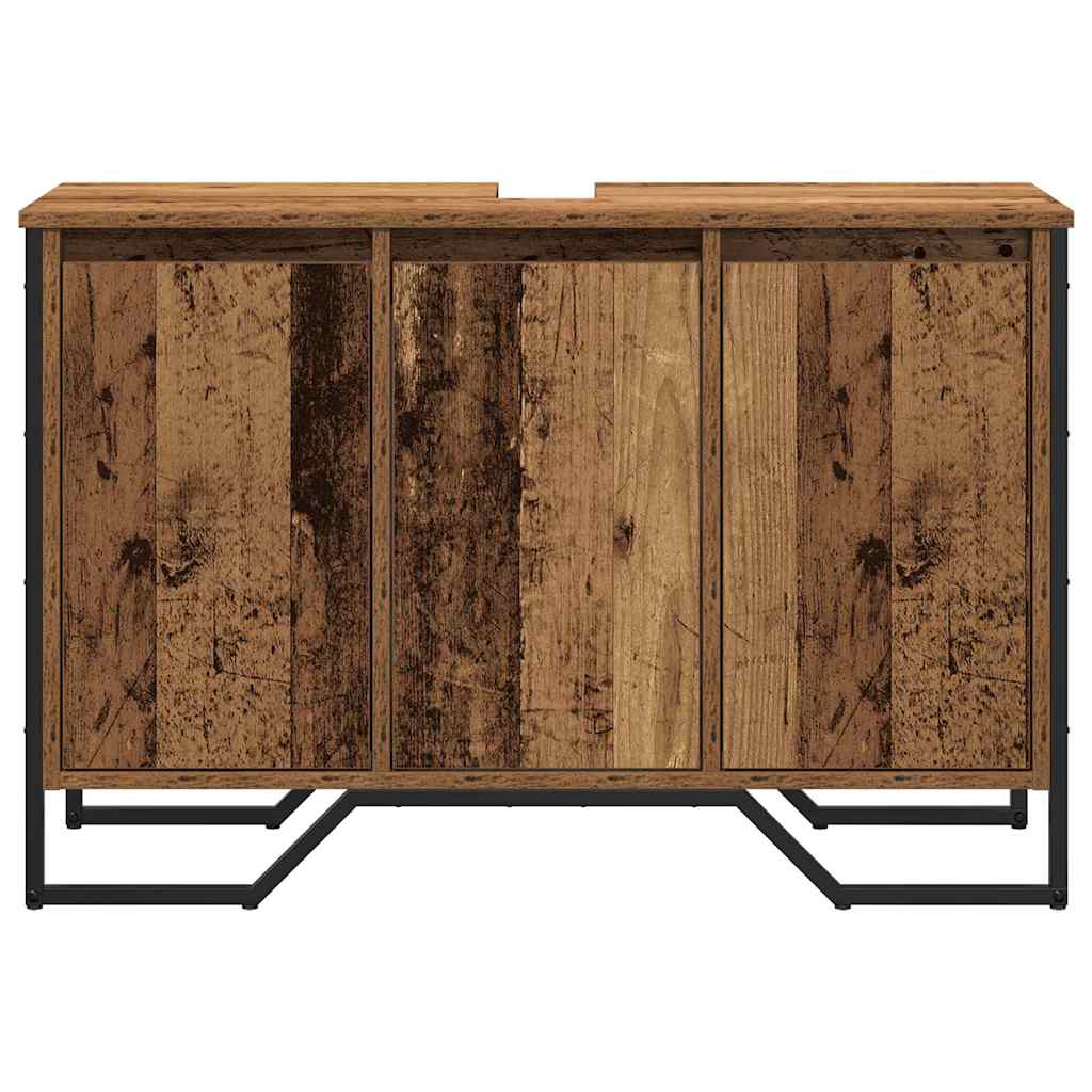Gabinete de Lavabo Otro con puerta Madera Vieja 91 x 35 x 60 cm