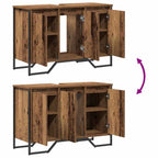 Gabinete de Lavabo Otro con puerta Madera Vieja 91 x 35 x 60 cm