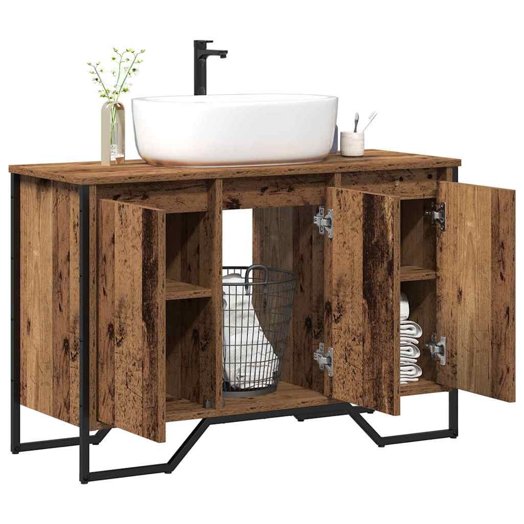 Gabinete de Lavabo Otro con puerta Madera Vieja 91 x 35 x 60 cm