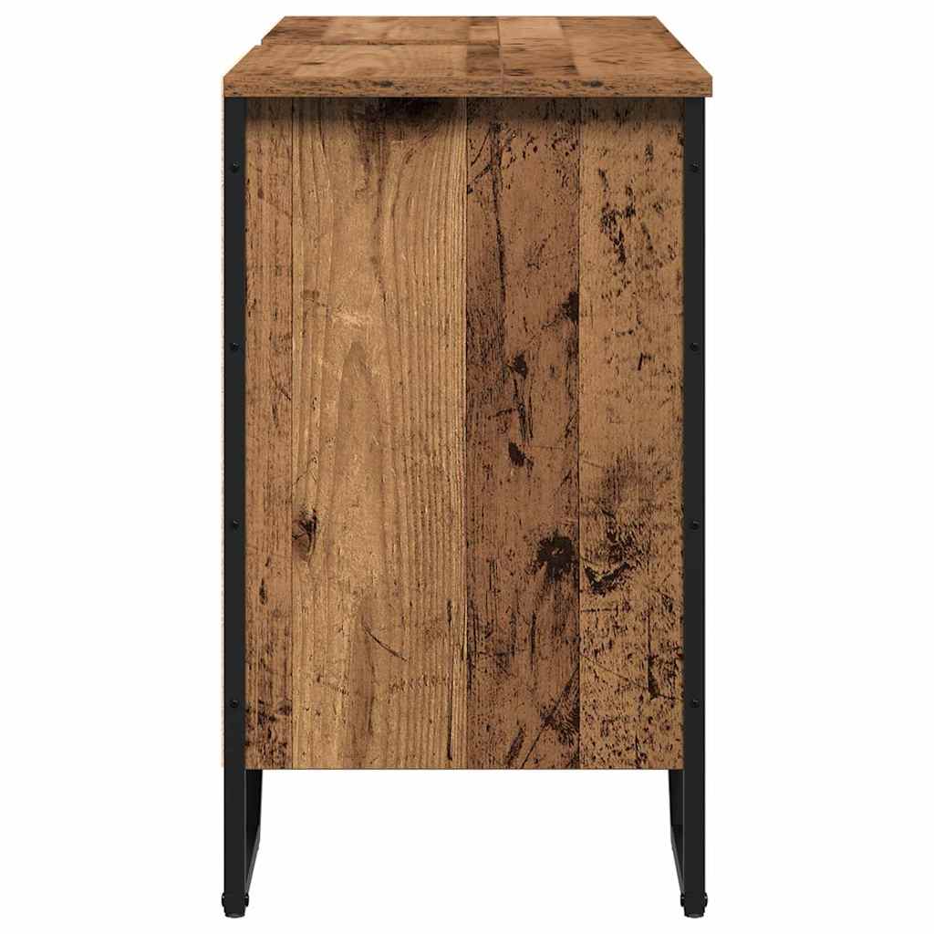 Gabinete de Lavabo Otro con puerta Madera Vieja 91 x 35 x 60 cm