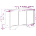 Gabinete de Lavabo Otro con puerta Madera Vieja 91 x 35 x 60 cm