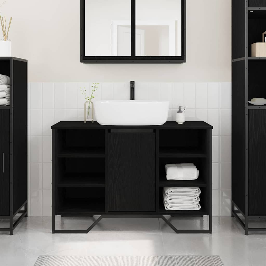 Gabinete de Lavabo para Baño Madera Vieja 91 x 35 x 60 cm